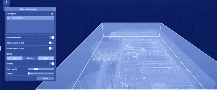 Digital twin in the browser, site walkable