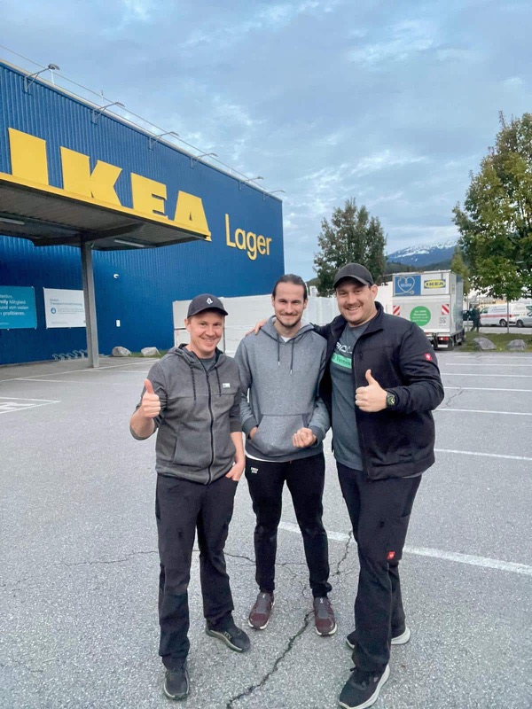 Scan team after an assignment at IKEA