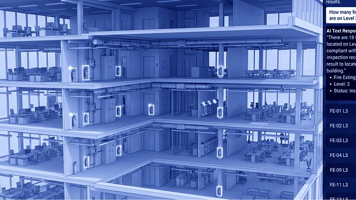 AI agent answering a question about the building in the model