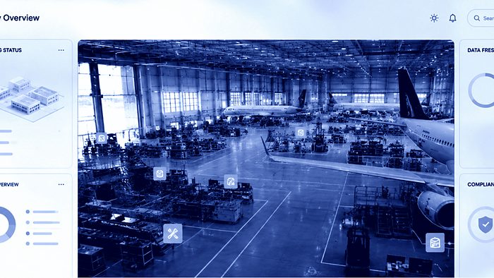 Facility dashboard with building metrics and compliance status
